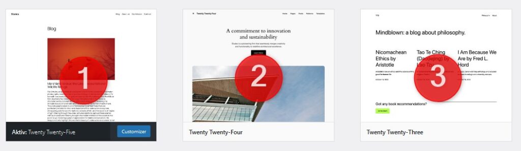WordPress-Themes 2023, 2024, 2025