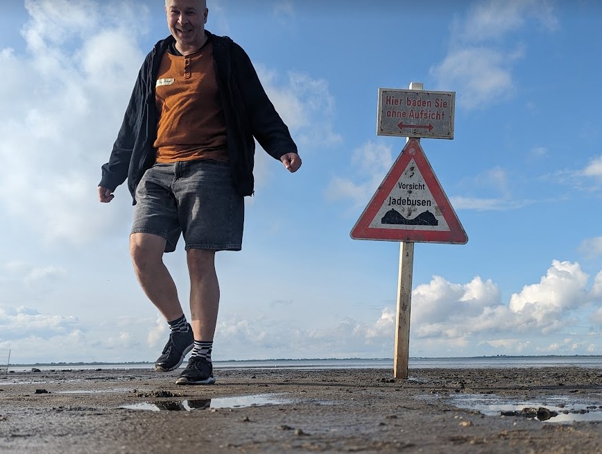 Bernd Schmitt am Strand