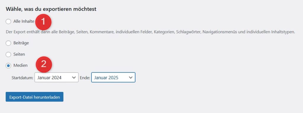 Download der XML-Datrei