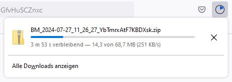 Download wird durchgeführt