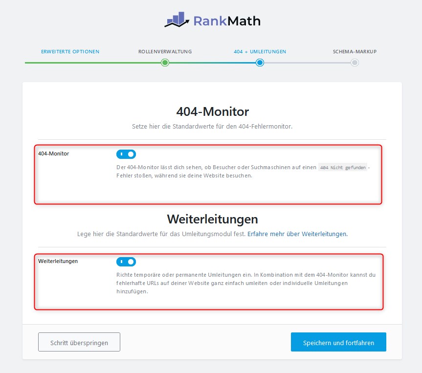 Rankmath 404 Monitor