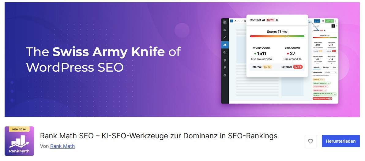 RankMath SEO konfigurieren