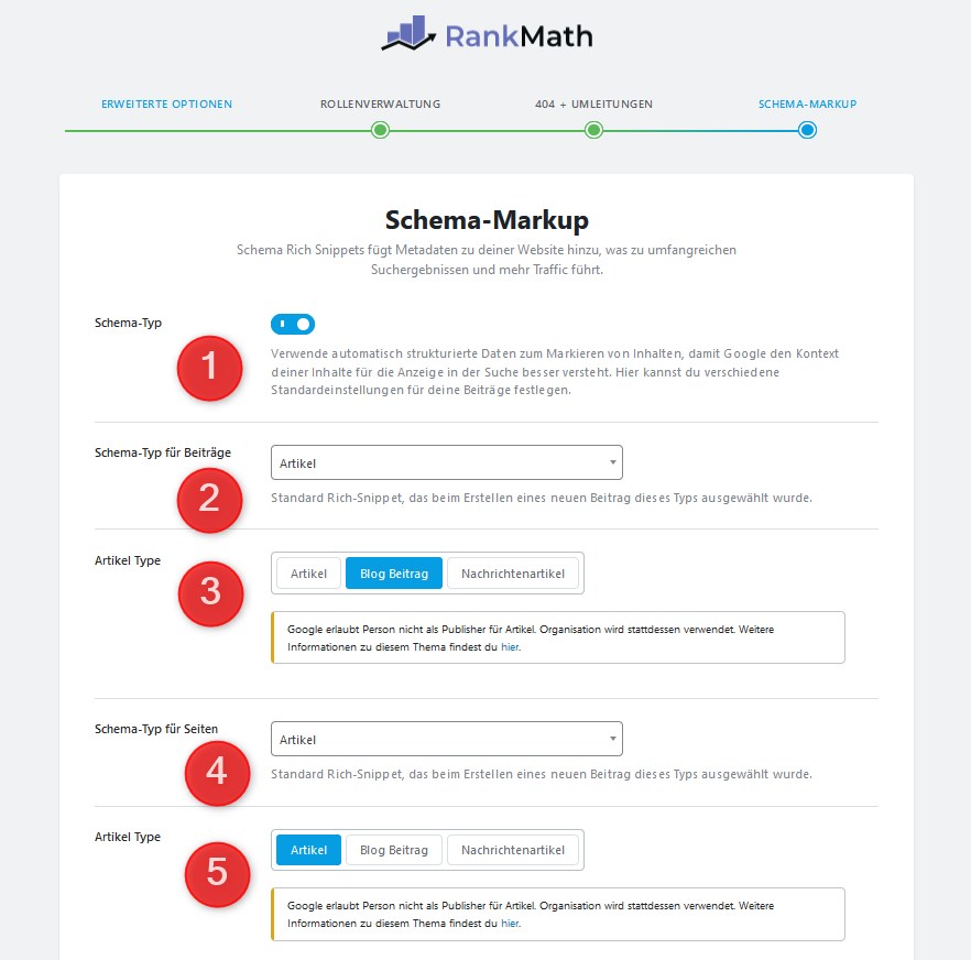 Rankmath Schema Markup