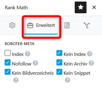 Vom Crawling ausschließen