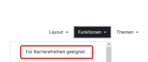 barrierefreie Themes