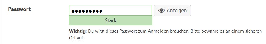 Sicheres Passwort