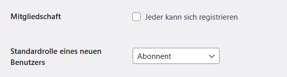 WordPress-Mitgliedschaft