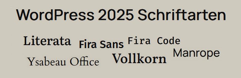 WordPress Theme 2025: Schriftarten anpassen