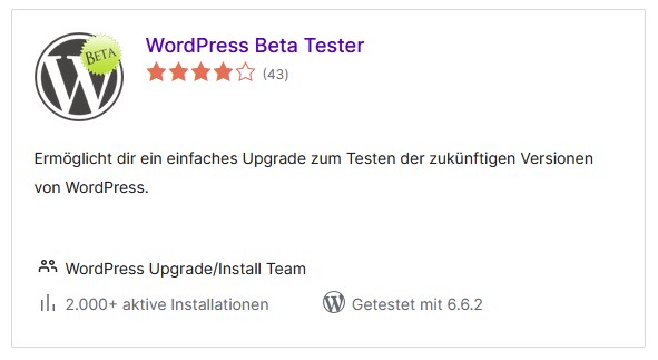 WordPress Beta Tester Plugin