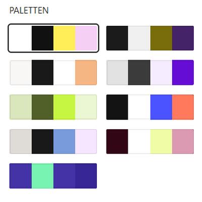 WordPress Farbpaletten