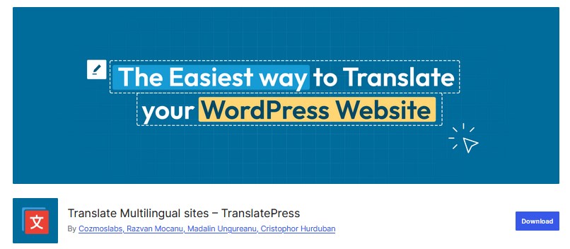 WordPress Translatepress Plugin