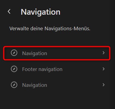 Hauptnavigation